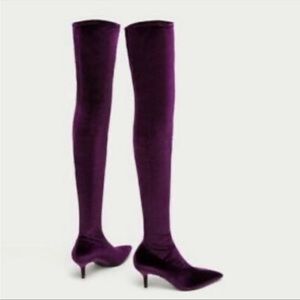 ZARA OVER THE KNEE/THIGH HIGH BOOTS. SIZE 41.